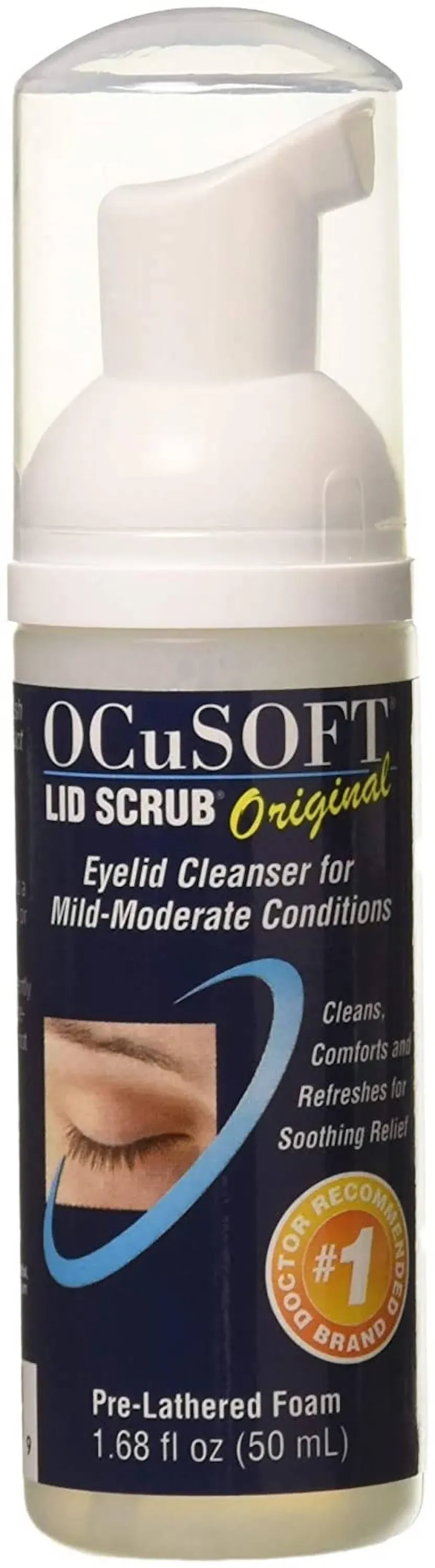 OCuSOFT Lid Scrub Foaming Eyelid Cleanser, 50 mL