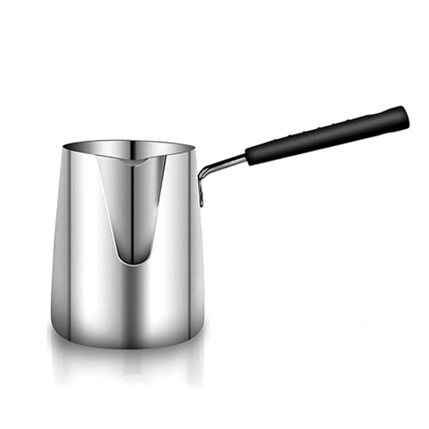 Butter Coffee Milk Warmer Mini Butter Melting Pot Turkish Coffee Warmer and Butter Melting Pot, Stainless Steel, 12-Ounce Capacity (350ML)