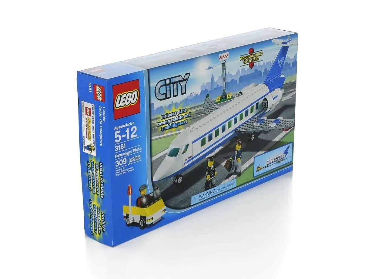 NEW Lego 3181 City Series Passenger Plane FACTORY SEALED Never Opened Airplane