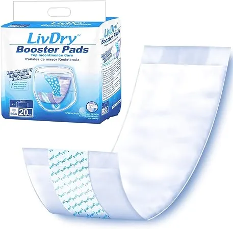 LIVDRY Incontinence Booster Pads | Extra Absorbent LONG Protection for Adults