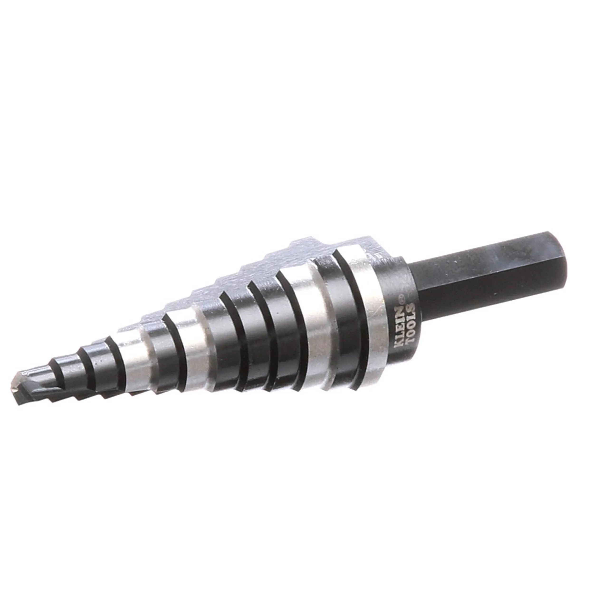 Step Drill Bit #14 Double-Fluted, 3/16 to 7/8-Inch