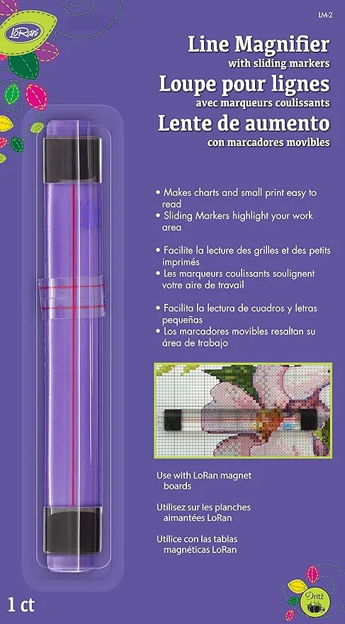 Loran Line Magnifier with Sliding Markers