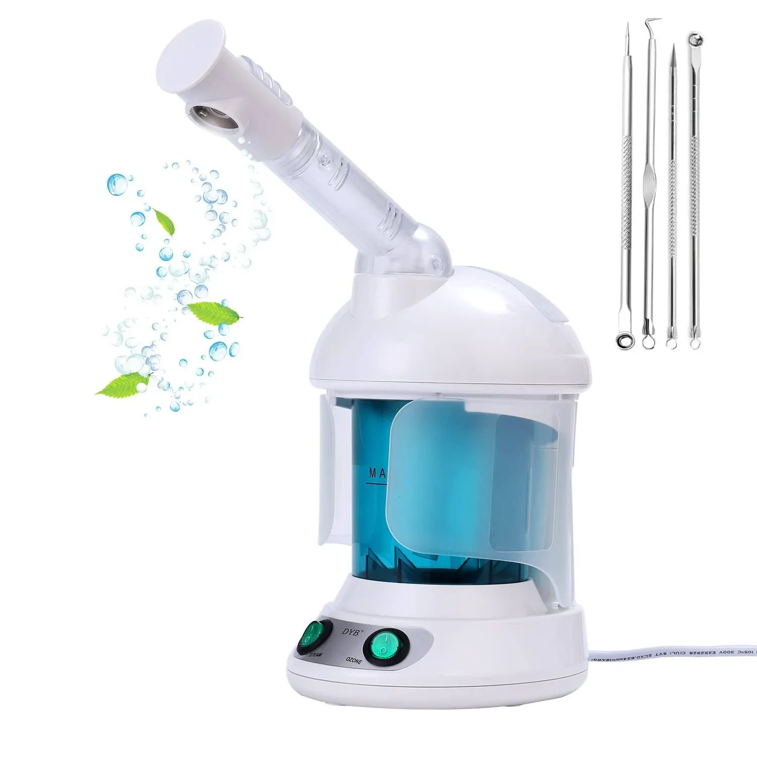 DYB Portable Facial Steamer, Nano Ionic Face Steamer with 360°Rotatable Spray...