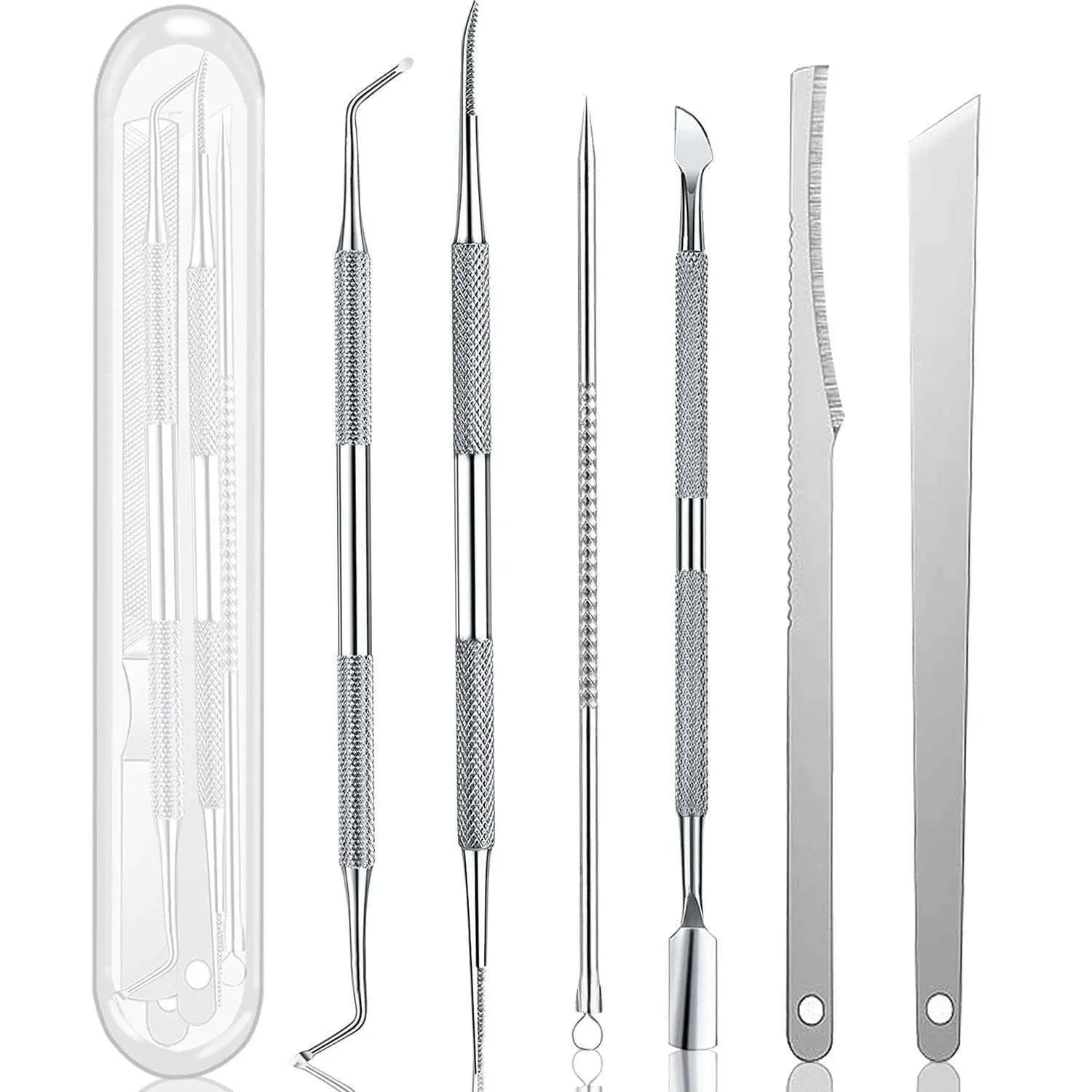 CDZHH Ingrown Toenail Pedicure Tool Kit 7pcs Nail Manicure Kit Stainless Steel ...