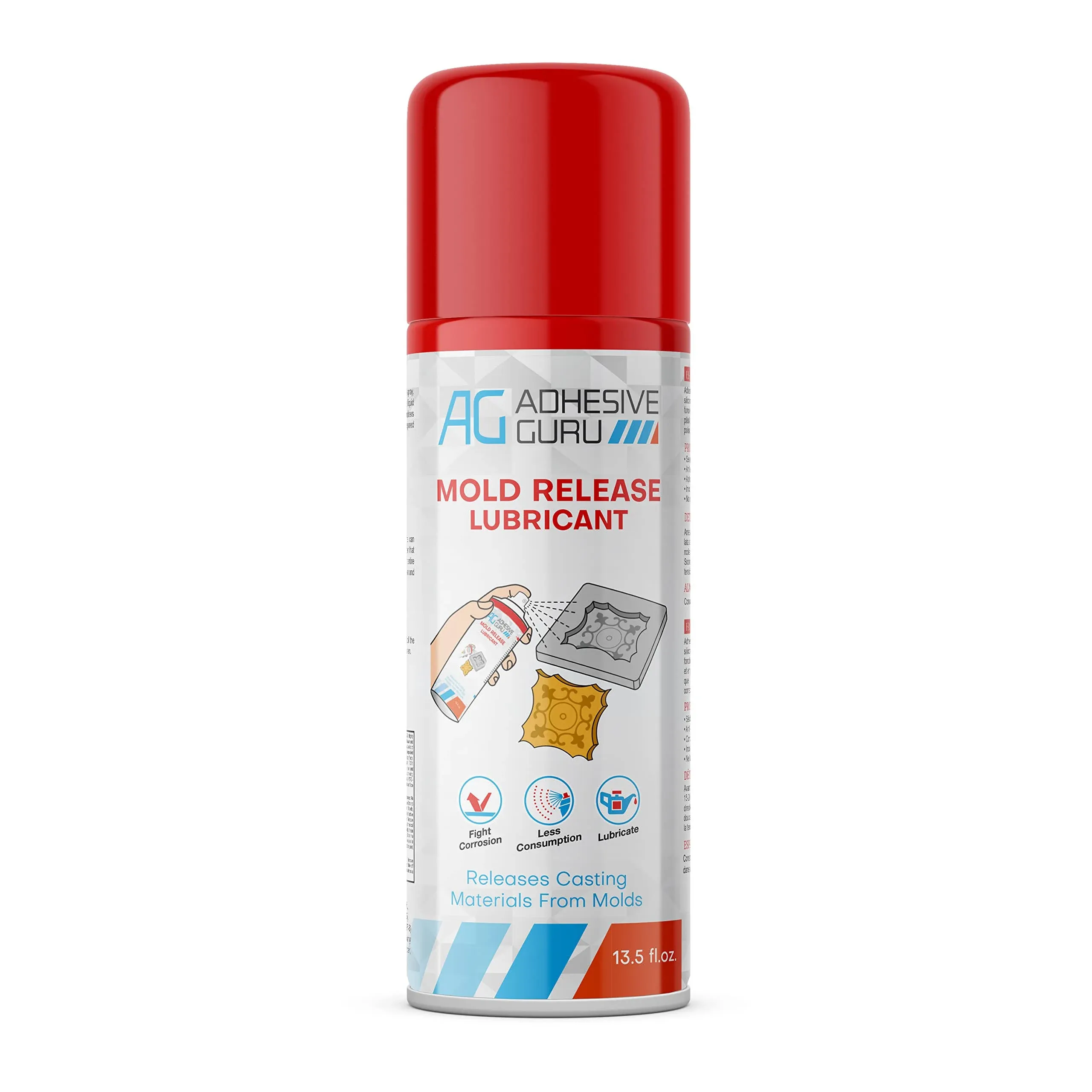 Adhesive Guru Silicone Mold Release Aerosol Spray (13.5 fl oz) Lubrica