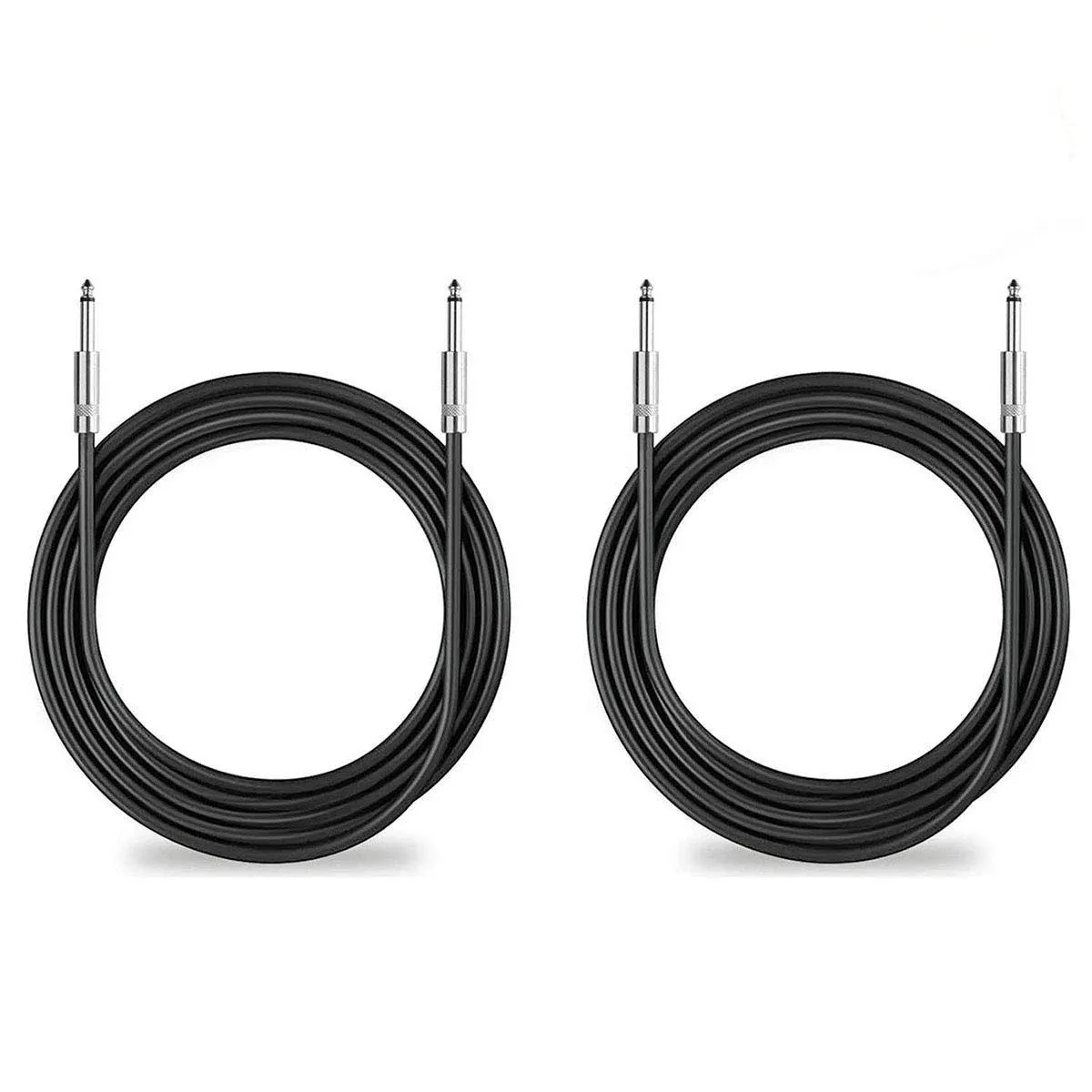 Yuyaokk 2Pack 50 ft 1/4" to 1/4" Speaker Cables, True 12AWG Patch Cords, 1/4