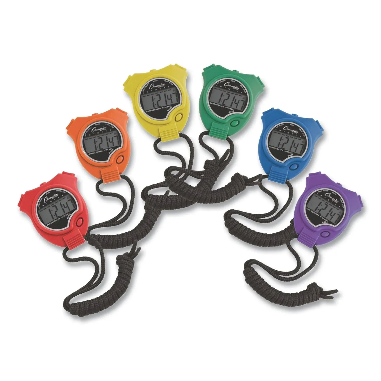 Champion Sports 910 Stopwatch Set of Six