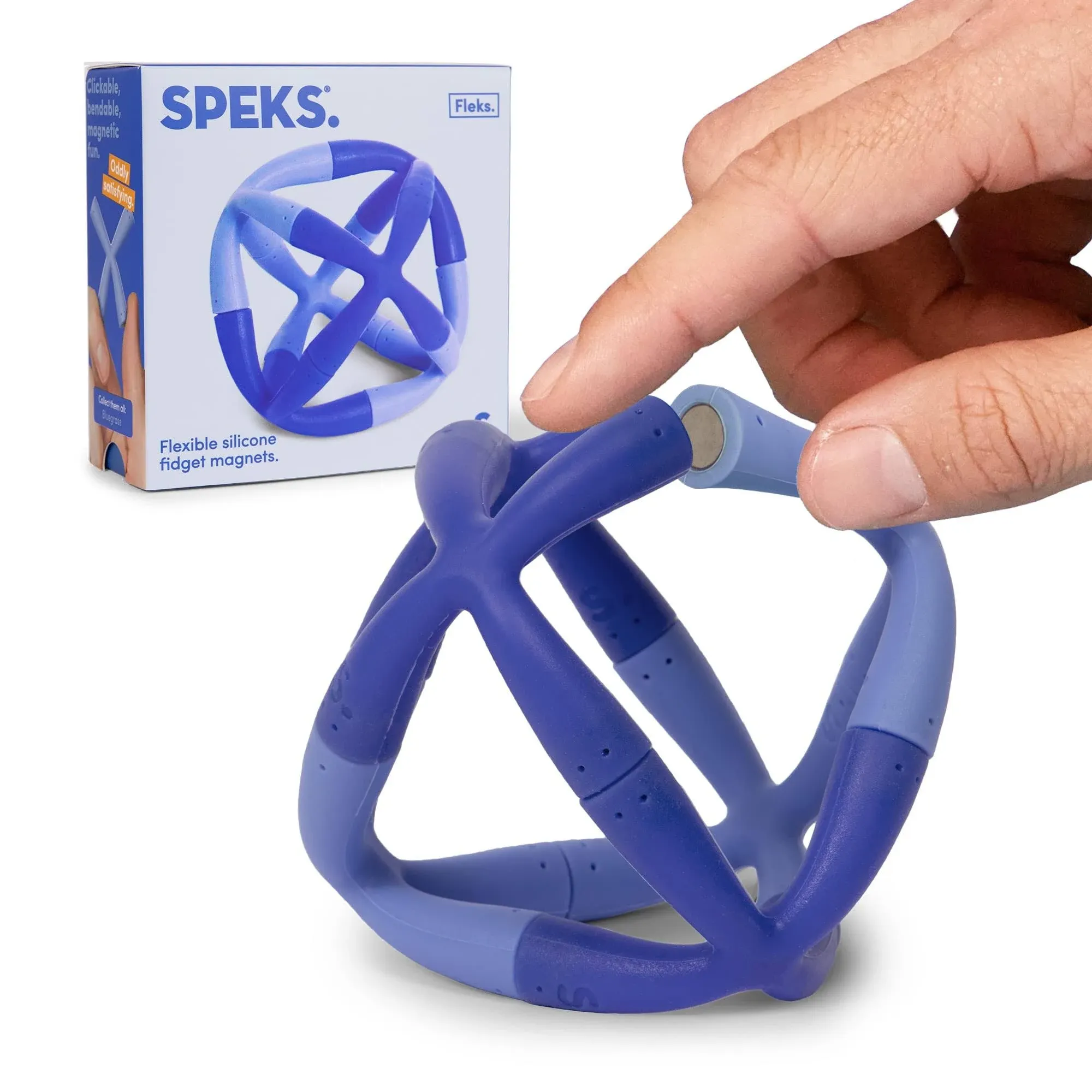 Speks Fleks Flexible Silicone Fidget Magnets - Bluegrass