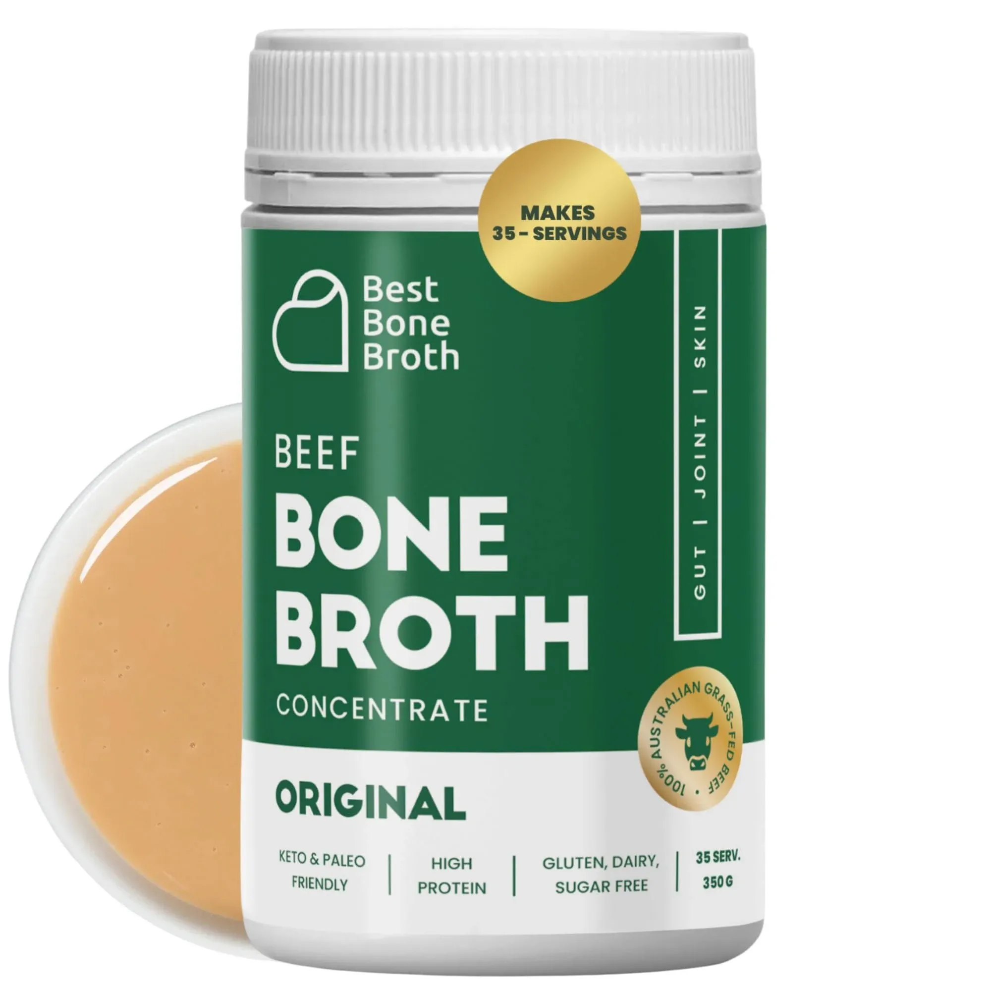 Bone Broth Concentrate Organic Grass Fed Beef