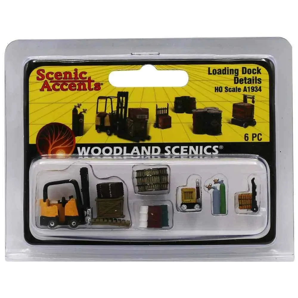 Woodland Scenics A1934 HO Scale Loading Dock Details