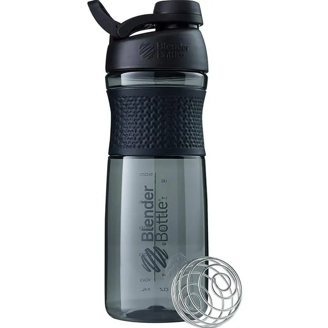 BlenderBottle - SportMixer 28 oz Water Bottle/Shaker Cup - Black