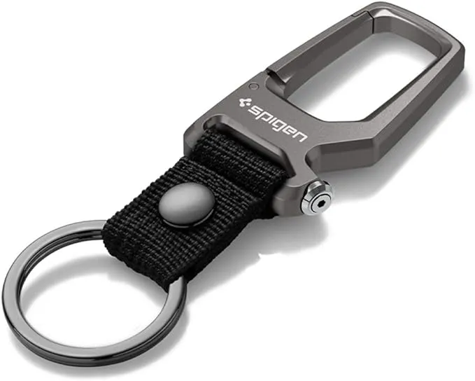 Spigen Life Carabiner Key Ring Clip, Car Keychain Clip, Bottle Opener Key Chain Ring for Men and Women