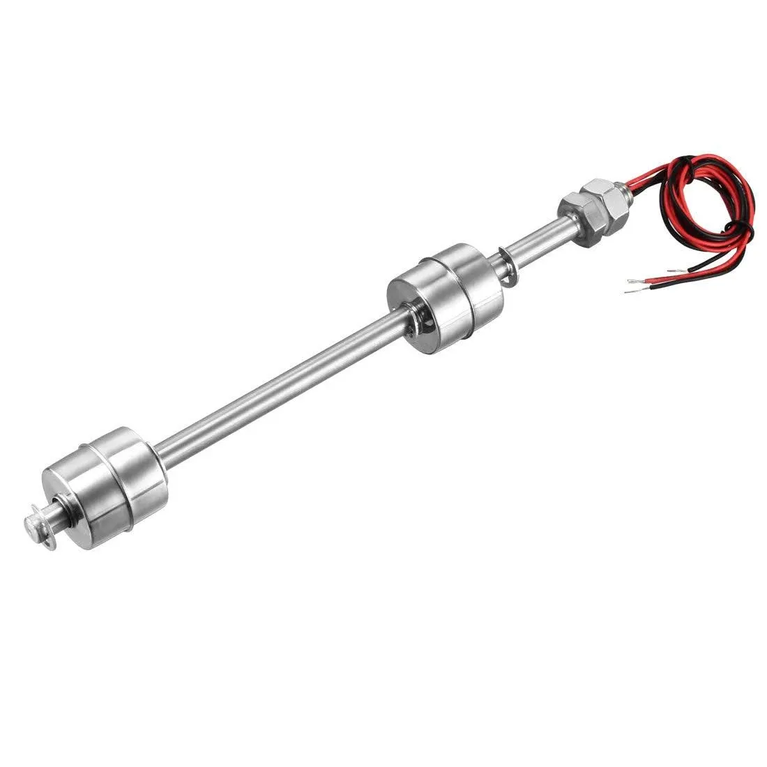 Uxcell 212mm Stainless Steel Two Channel Water Level Liquid Sensor Vertical Float Ball Switch