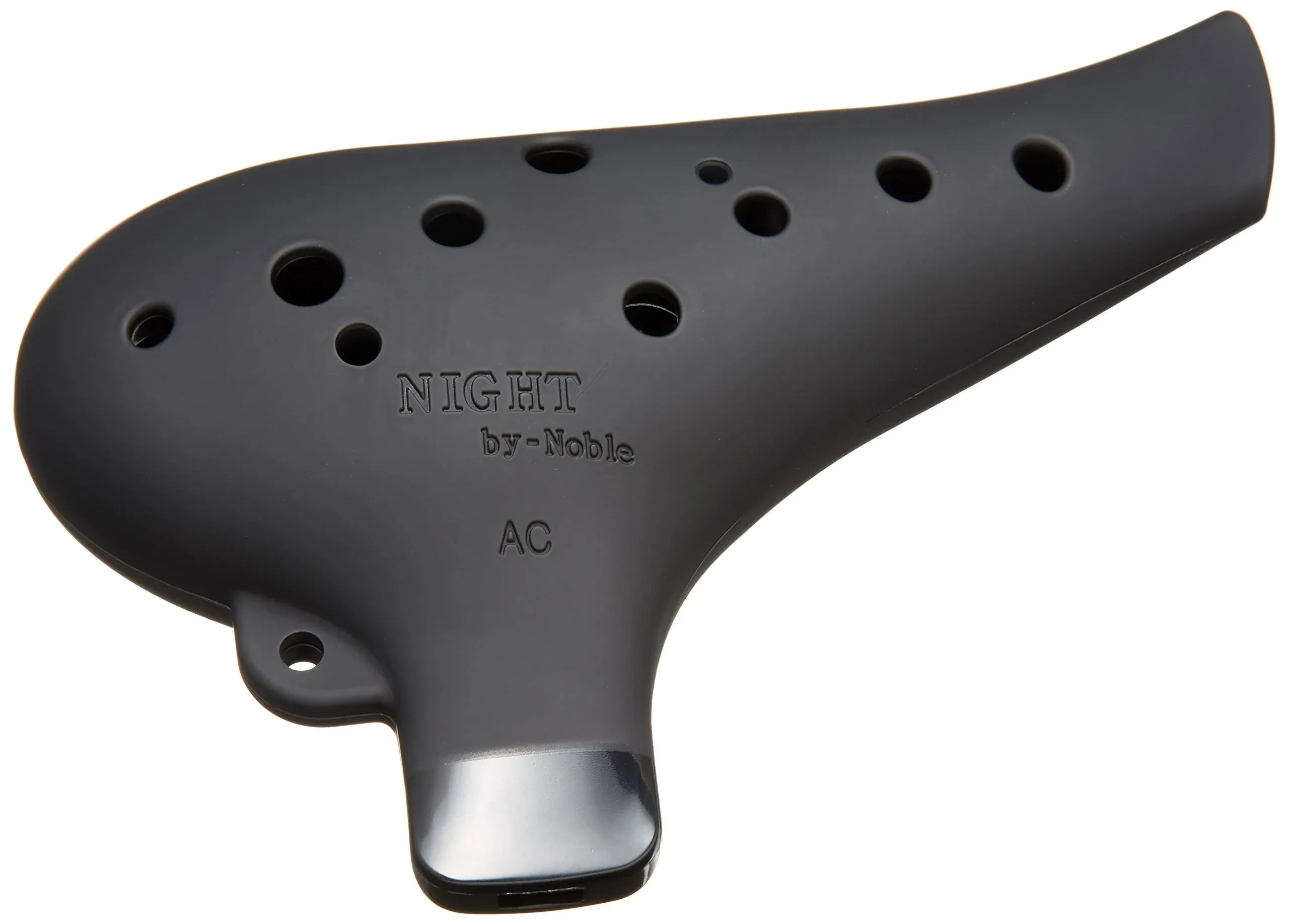 New Night By Noble Plastic Ocarina AC Black Rubber Finished Musical Instrument