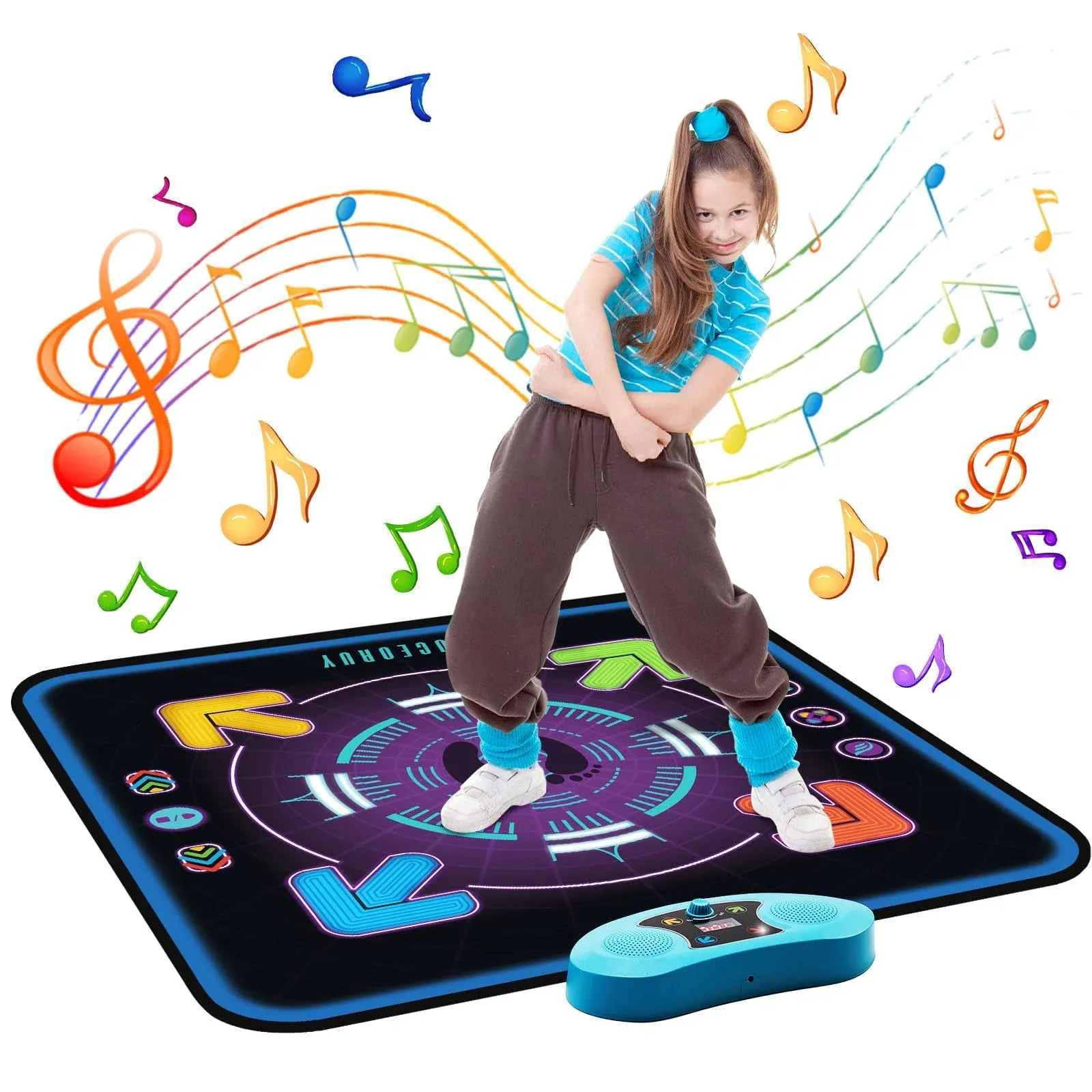 FUCEORUY Dance Mat for Kids Ages 4-8 Electronic Dance Mats Toy with 3 Game Mo...