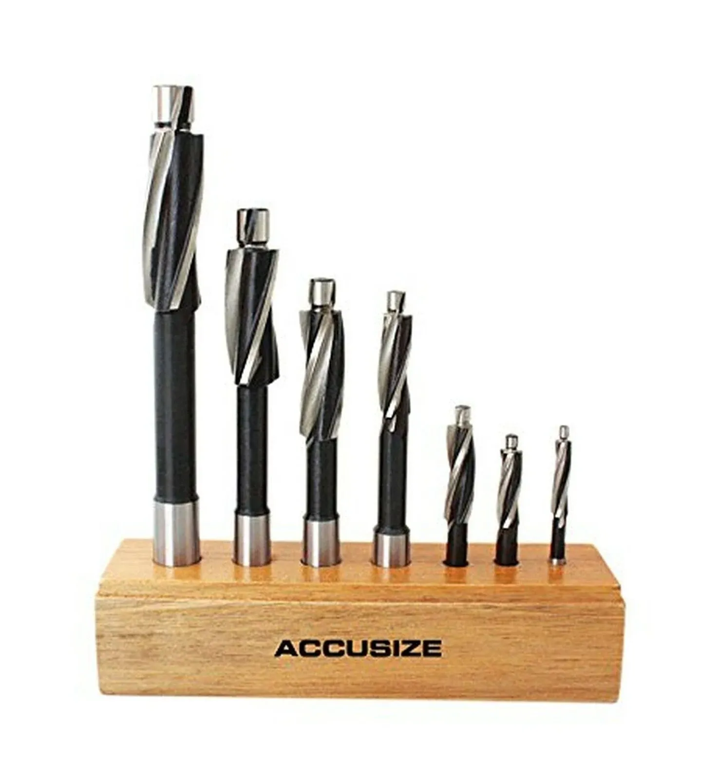 7 Pc Metric Hss Solid Capscrew Counterbore Set 3 Flute Straight Shank 508s007m 