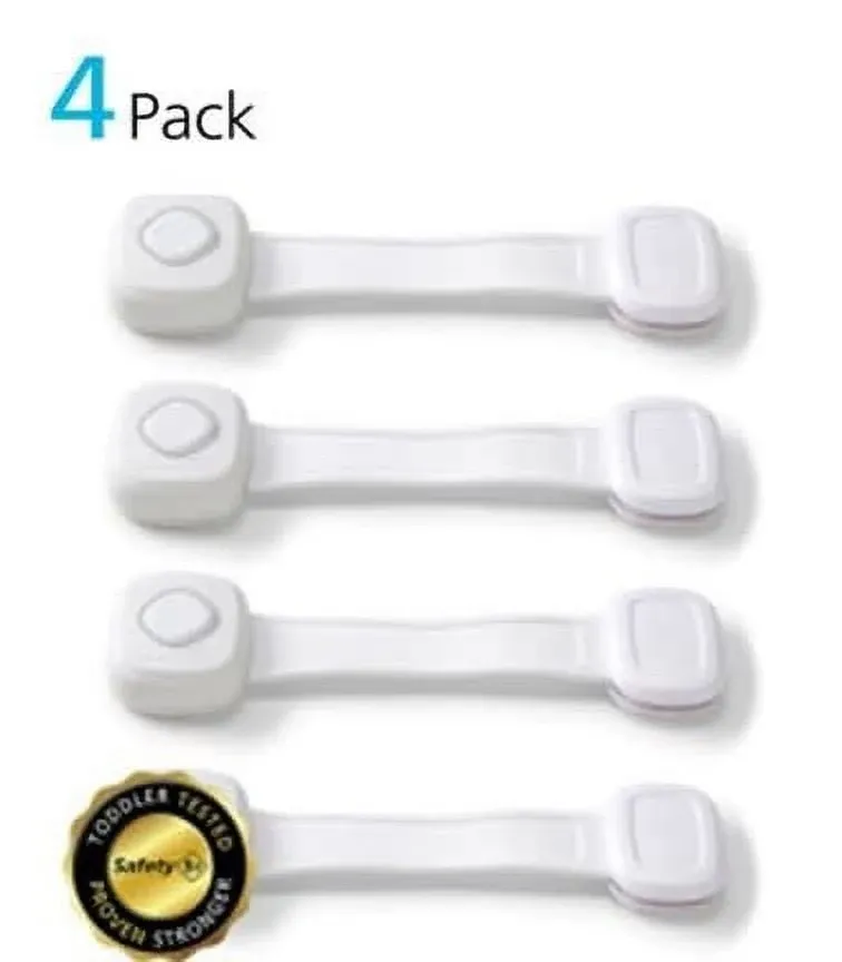 Safety 1st OutSmart White Adhesive Safety Latches 4-Pack