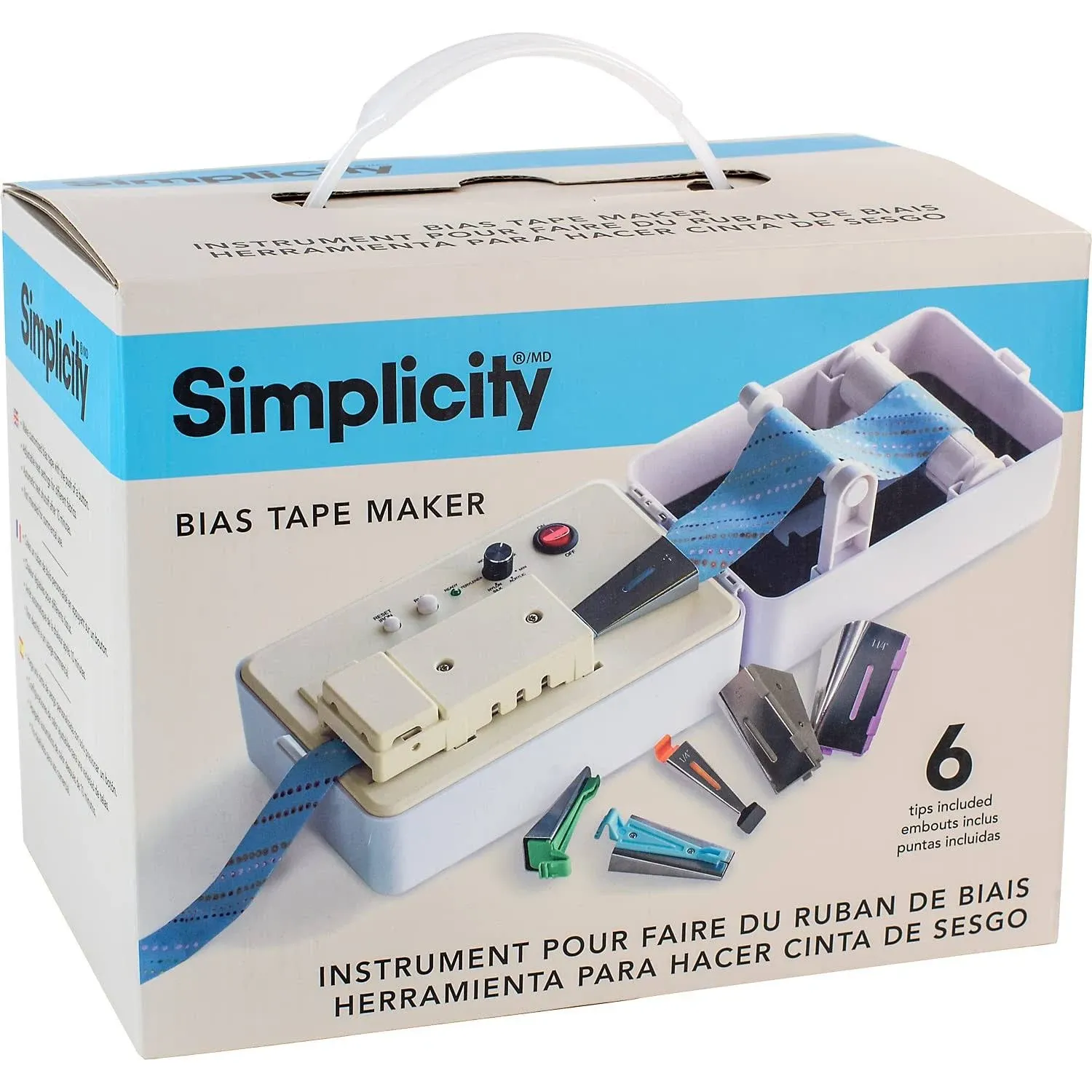 Simplicity Bias Tape Maker, White,One Size