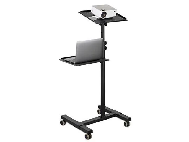 Mount-It! Mobile Projector Stand, Rolling Height Adjustable Laptop and Projector