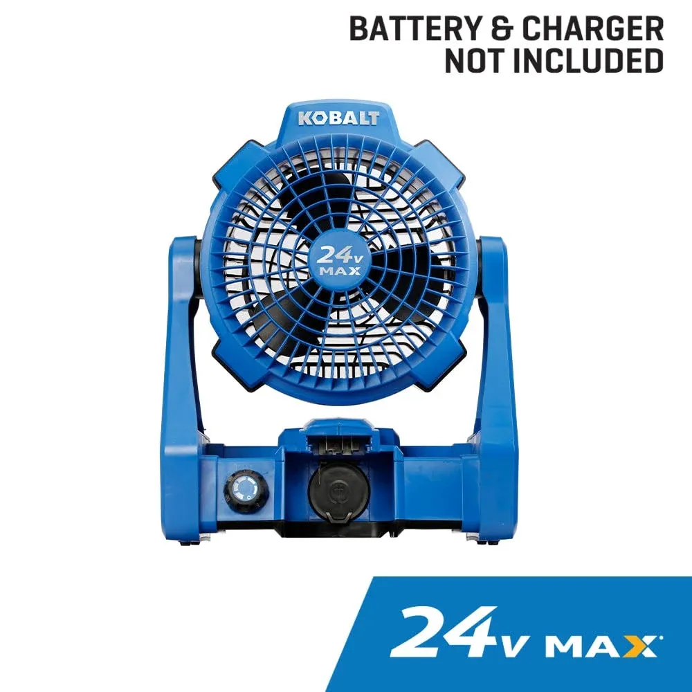 Kobalt Hybrid 24-Volt Max Jobsite Fan (Battery Not Included)