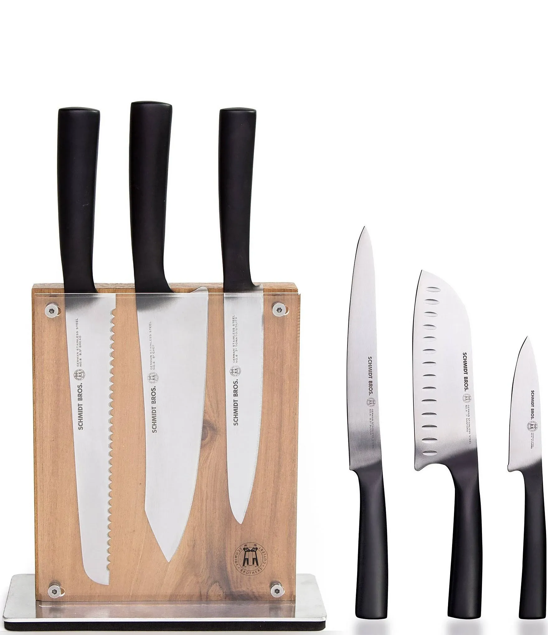 Schmidt Brothers Carbon 6 7-Piece Knife Block Set