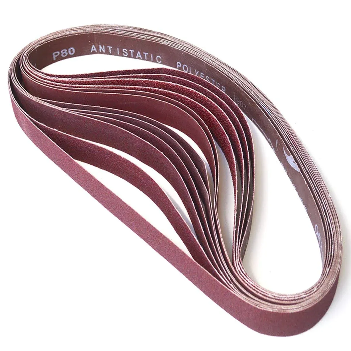 1 X 42 Inch Aluminum Oxide Sanding Belts 60/80/120/150/<wbr/>240/400 Assorted Grits Ab