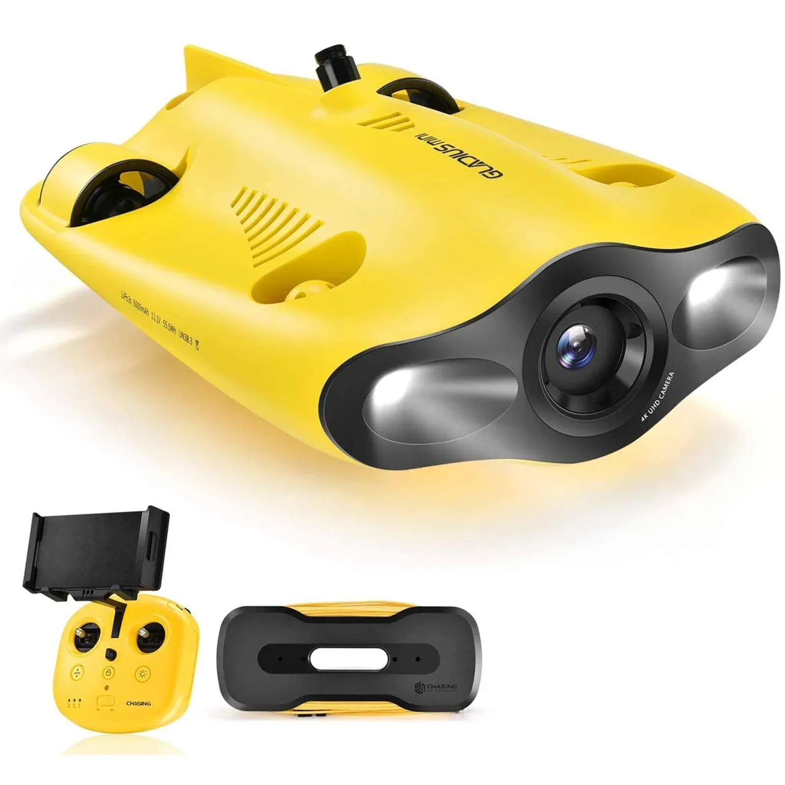 gladius Mini Underwater Drone, 4K UHD Camera for Medium, yellow 