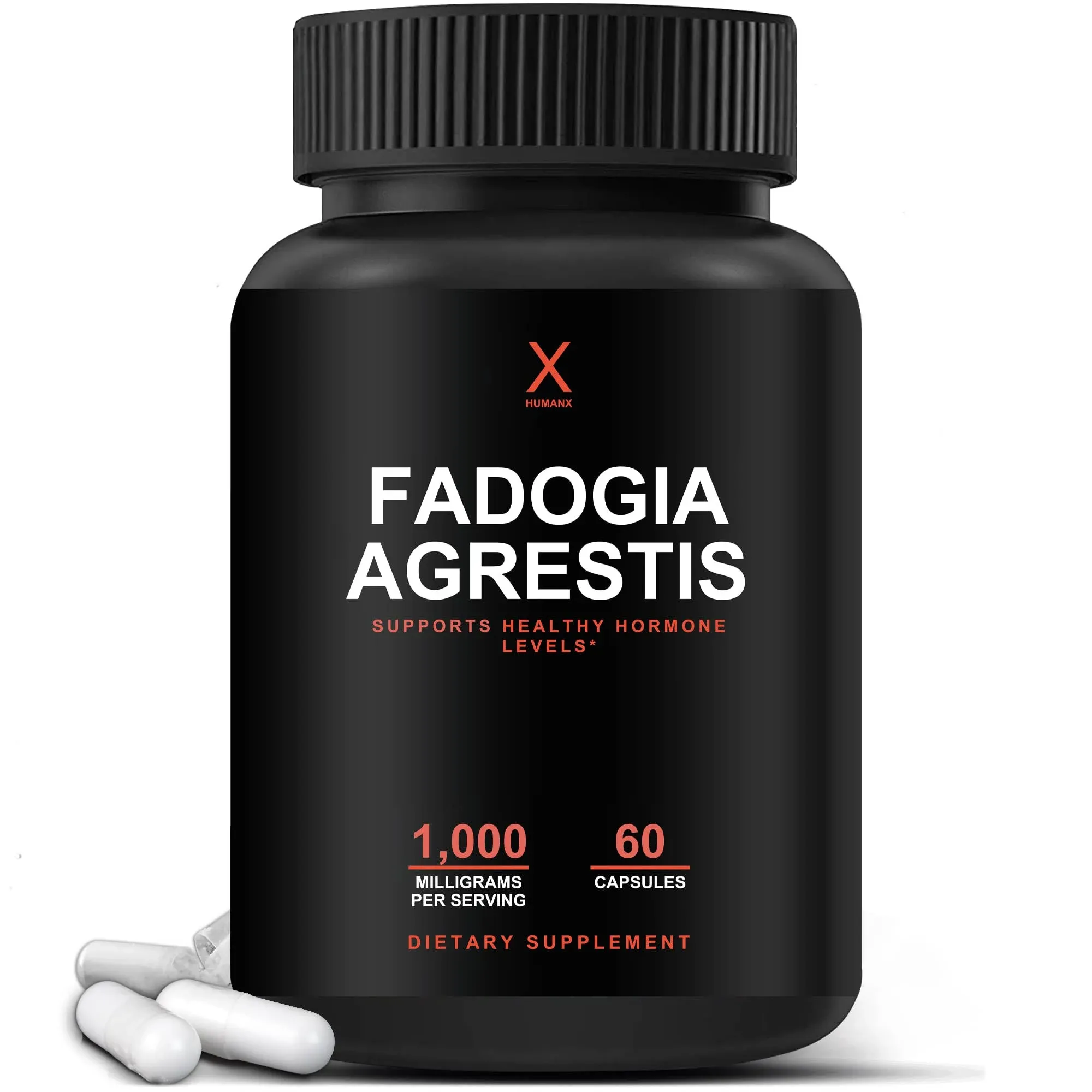 HUMANX Fadogia Agrestis, Tongkat Ali & Beta Ecdysterone 1000mg - USA Third Party Tested Supplement - Powerful Extracts to Support Athletic Performance & Muscle Mass - Veggie Capsules Supplements