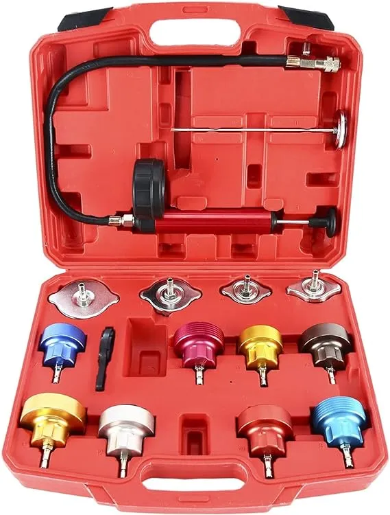 14PC Radiator Cooling System Pressure Tester  Water Tank Leak Adapter  | eBay