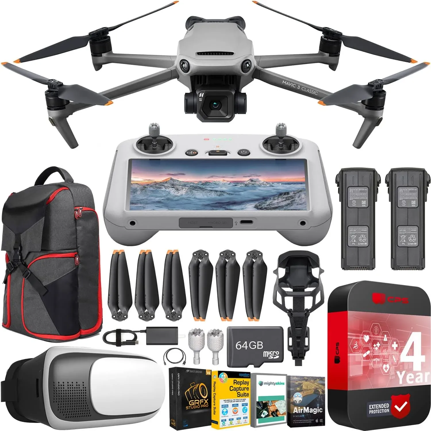 DJI Mavic 3 Classic Drone Kit with RC Smart Remote CP.MA.00000554.01 Adventure Pack