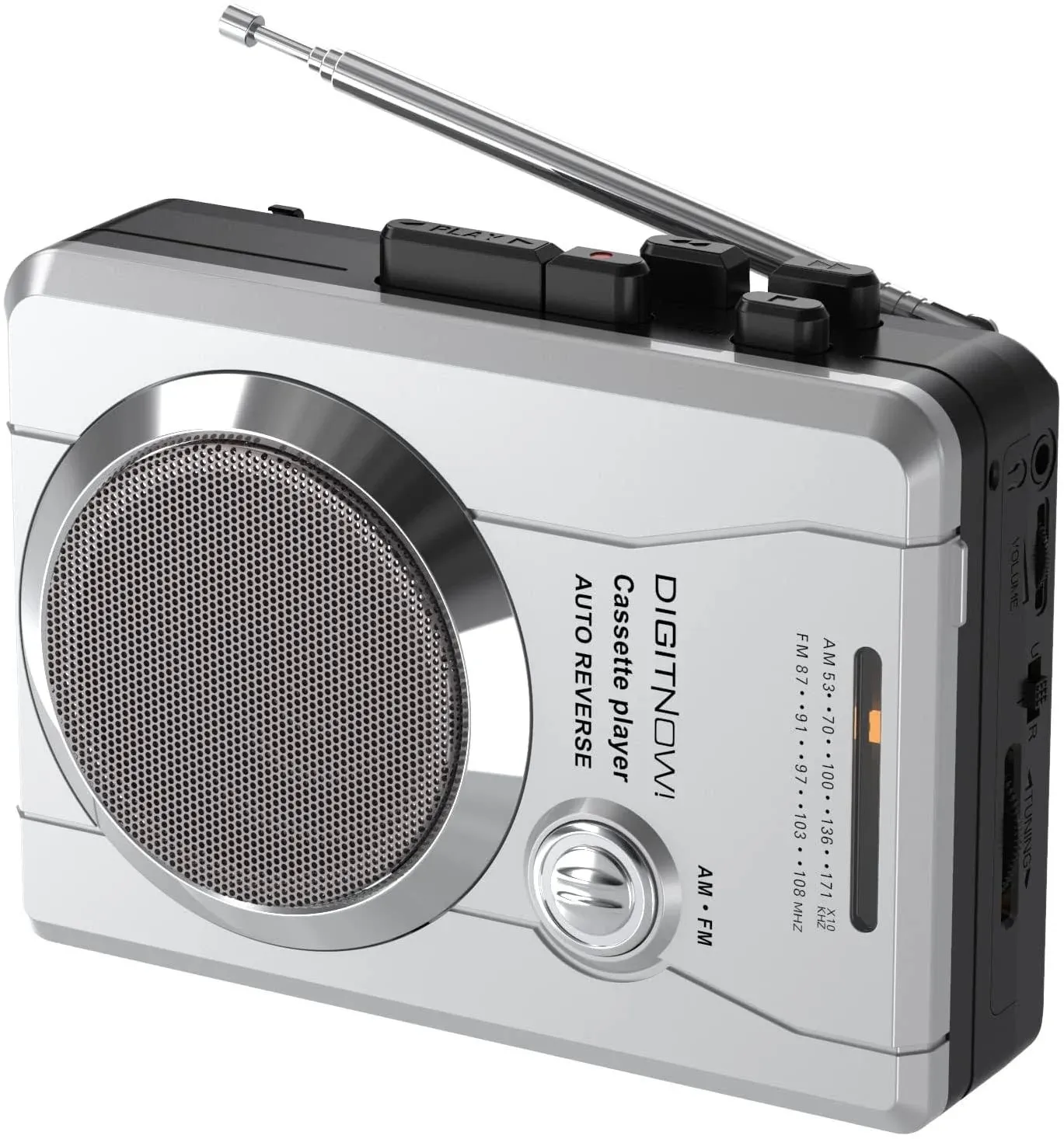 AM/FM Portable Pocket Radio and Voice Audio Personal Cassette Recorder Player