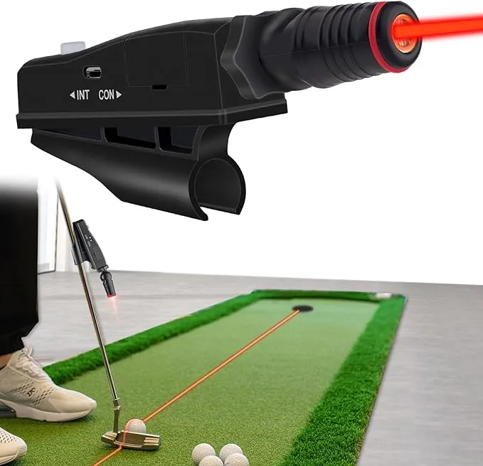 Indoor Golf Putter Laser Aiming Device,Putting Laser Training Aids,Laser Putt Pro Putting Practice Corrector,Golf Putting Laser Alignment Tool