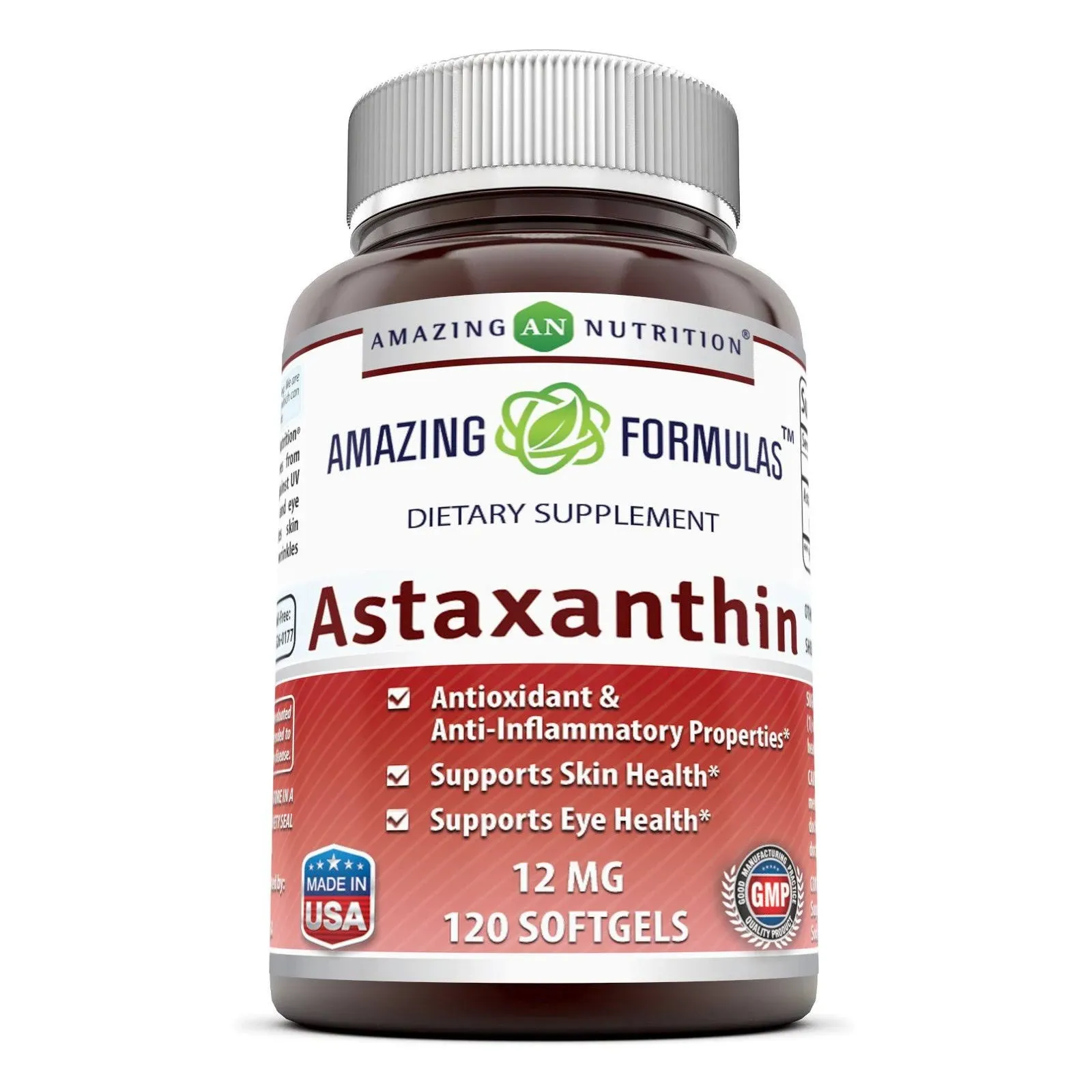 Amazing Formulas Astaxanthin - 12 mg, 120 Softgels