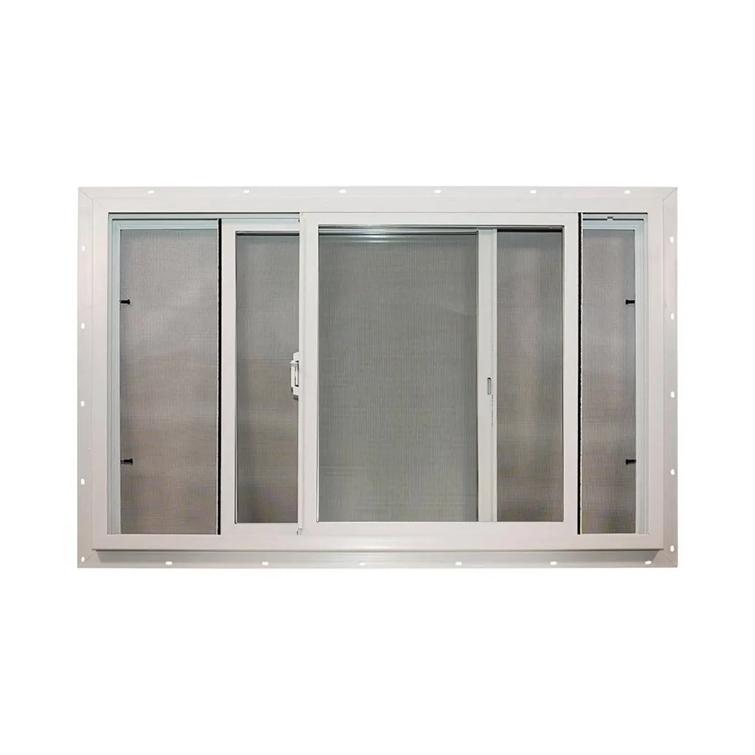 Agriclass Double Slide Vinyl Utility Window White Glass/Vinyl Window 23-1/2" W x 35-1/2" - Case Of: 1