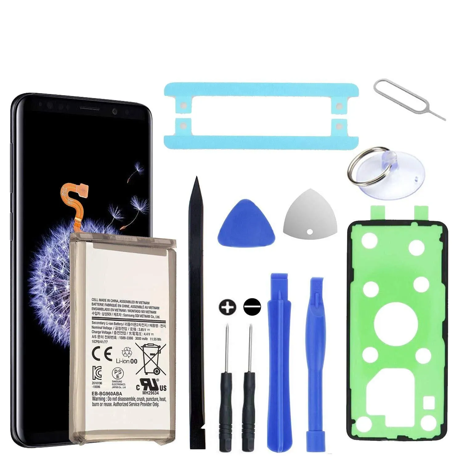 Hdcku Galaxy S9 Battery Replacement Kit for Samsung Galaxy S9 EB-BG960 Eb ...