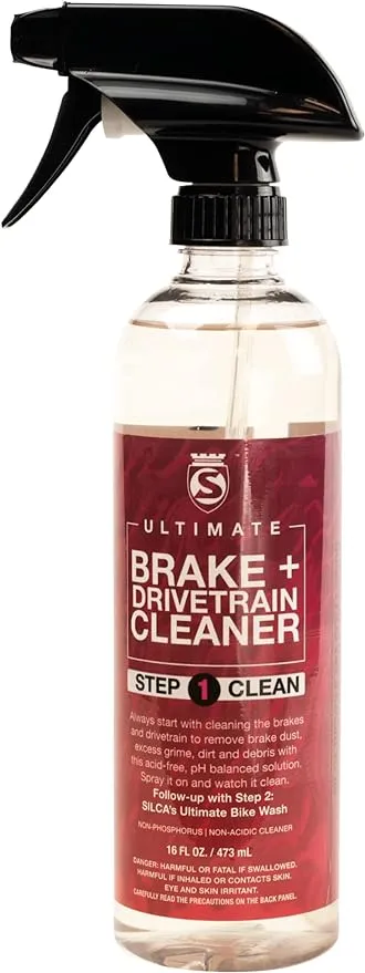 SILCA Ultimate Brake and Drivetrain Cleaner for Bicycles, 16 ounces