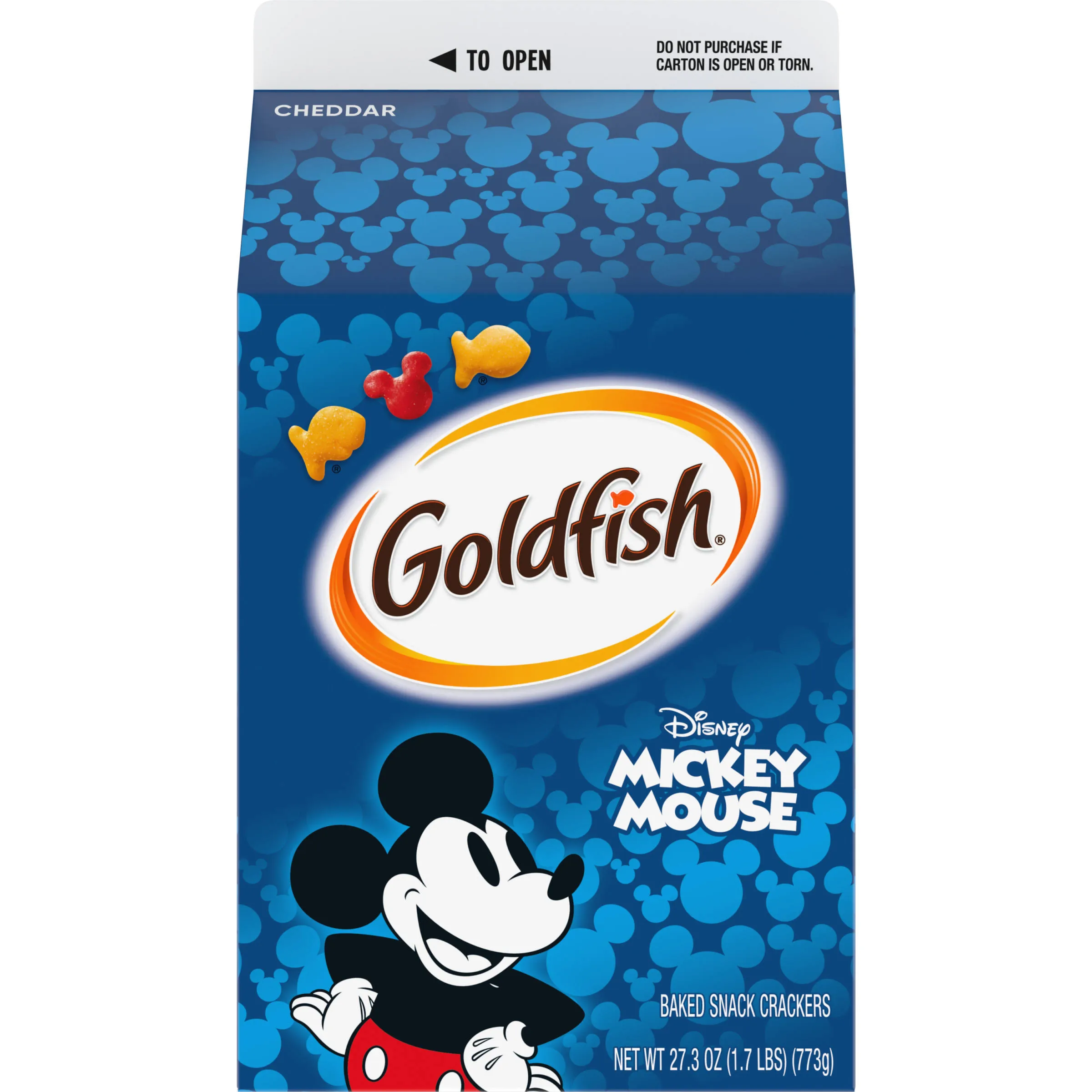 PEPPERIDGE FARM Disney Mickey Mouse Cheddar Crackers, Snack Crackers, 6.6 oz bag