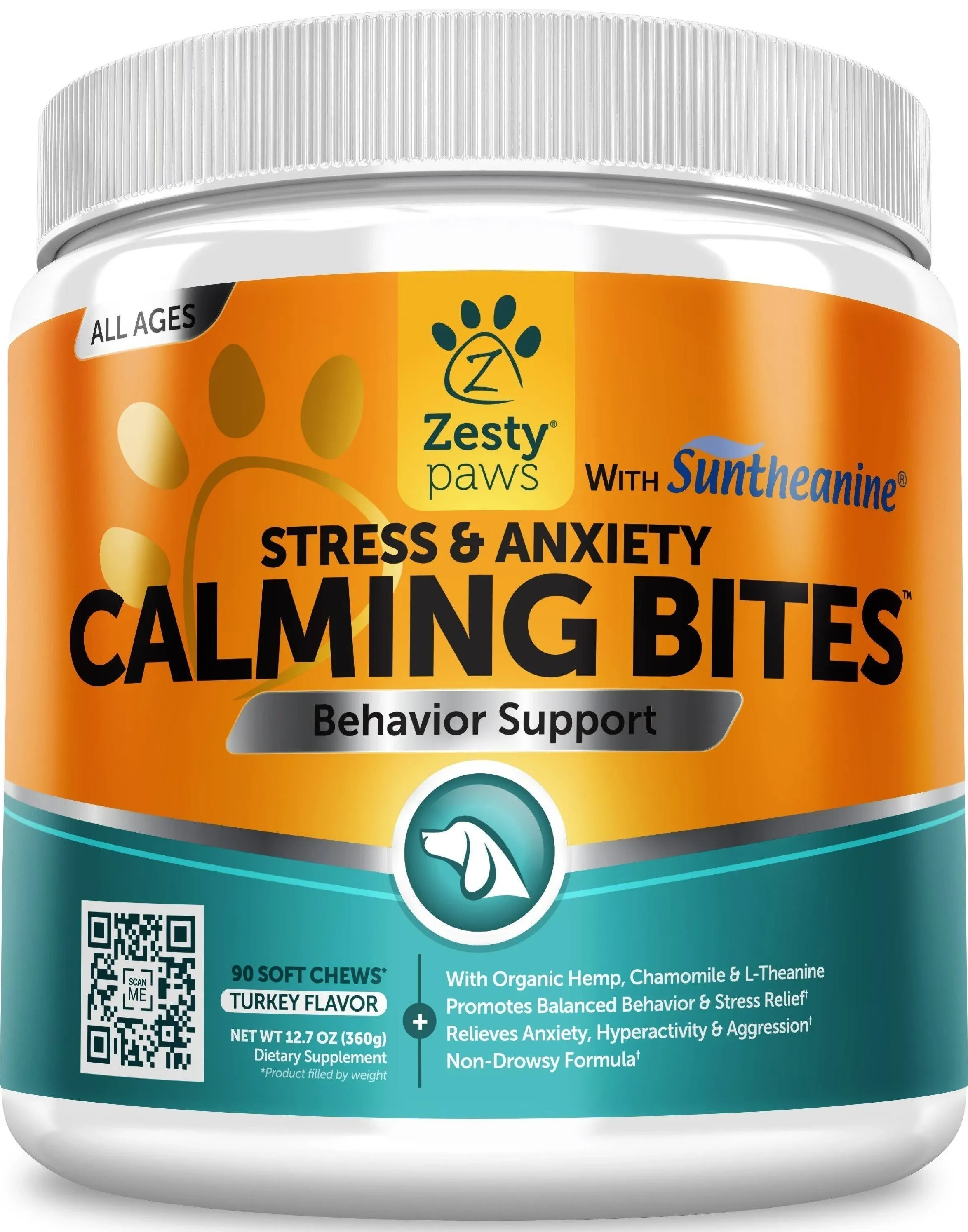 Zesty Paws Calming Chews for Dogs Composure &amp; Relaxation for Everyday Stress &amp; S