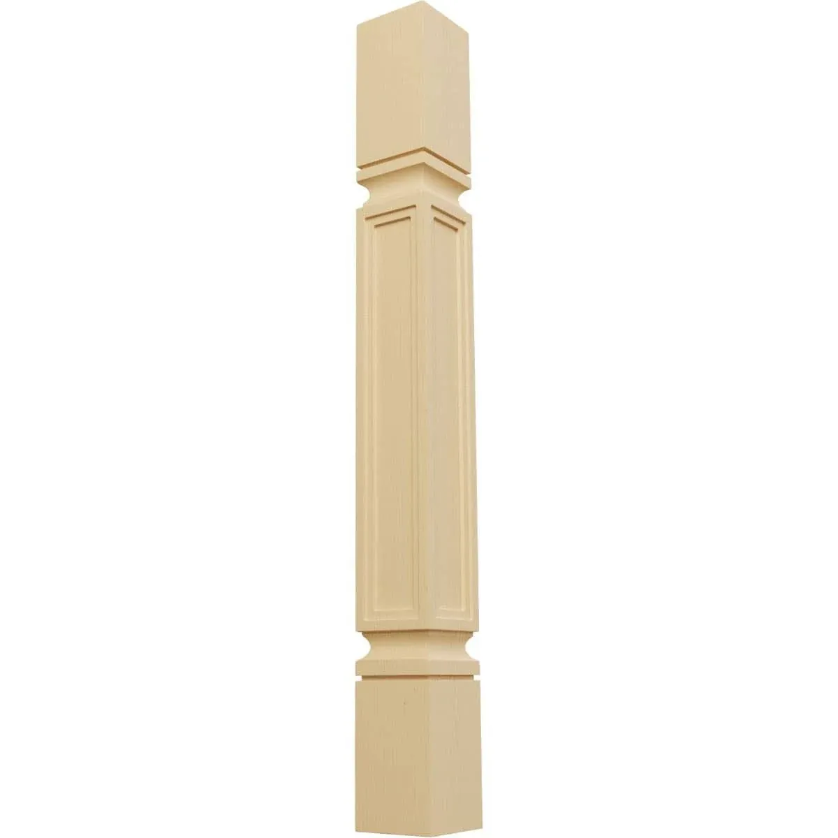 Ekena Millwork COL03X03X35KEAL 3 3/4-Inch W x 3 3/4-Inch D x 35 1/2-Inch H Kent Raised Panel Cabinet Column, Alder