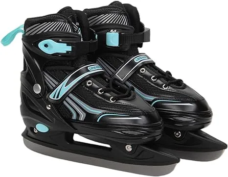 Ice Skates,Hockey Skates,Skates with Adjustable 4 Sizes for Boys Girls Youth Men Women and Beginners