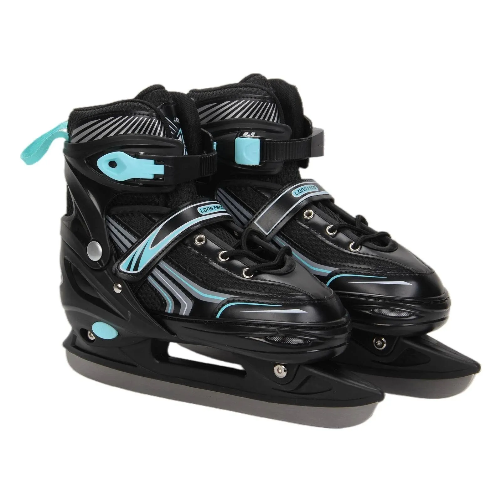  Ice Skates，Boys Hockey Skates,Skates with Adjustable 4 Sizes for Boys Girls 