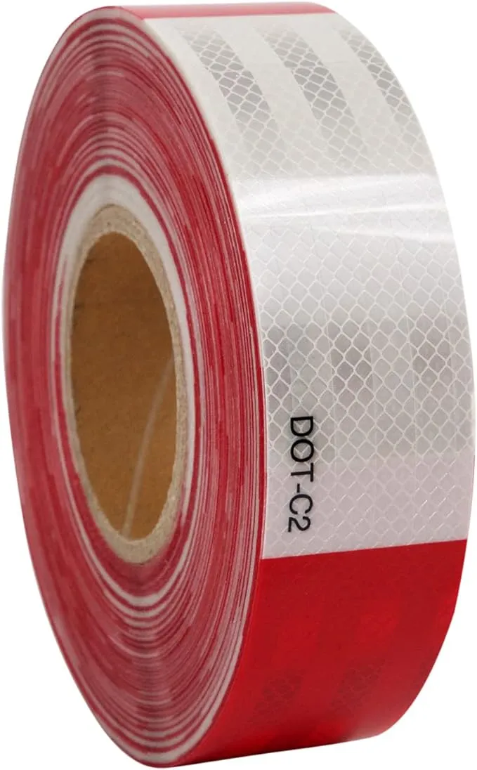 Houseables Reflective Tape, Reflector Tape, DOT Reflective Tape, 2 Inch x 150 FT, DOT Tape, Reflective Trailer Tape, Reflective Safety Tape, Conspicuity Tape, Reflector Tape for Trailers, DOT C2