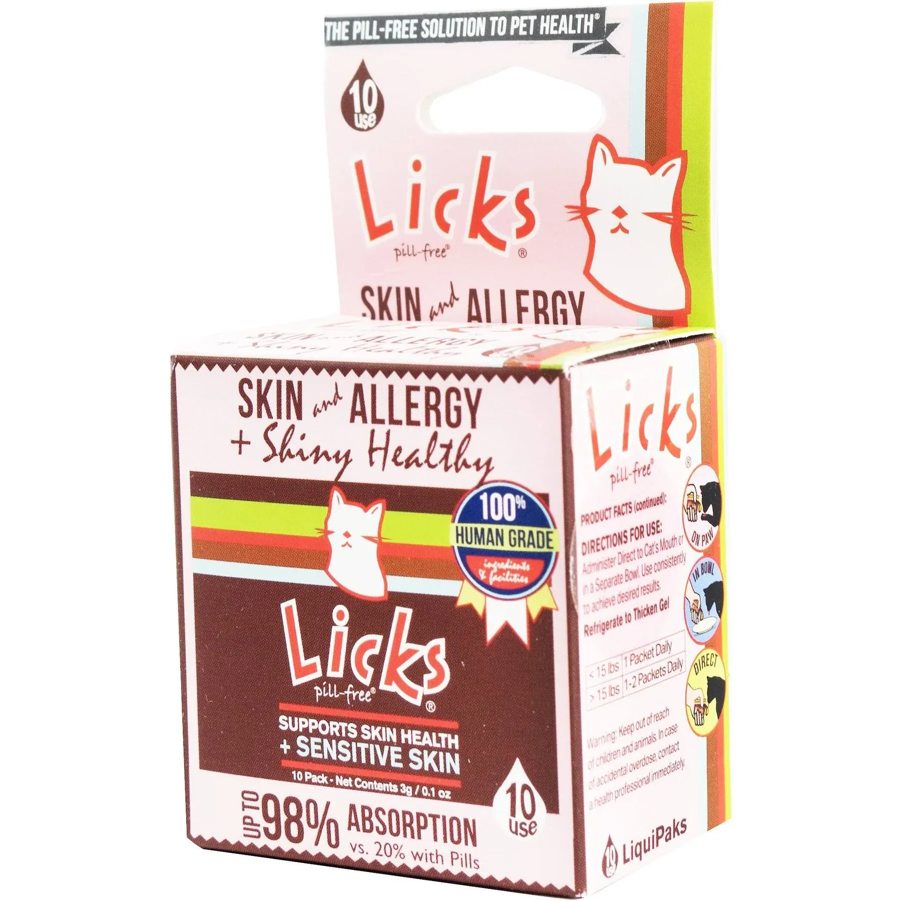 Licks Cat Skin & Allergy Pill-Free Supplement