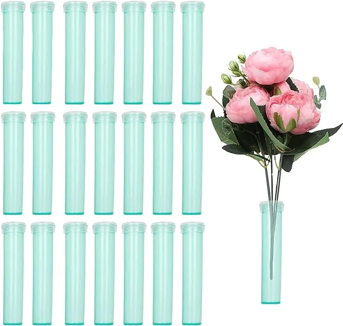 200 Pcs Rose Flower Water Tubes, Floral Water Vials, Floral Water Tubes, Green ...