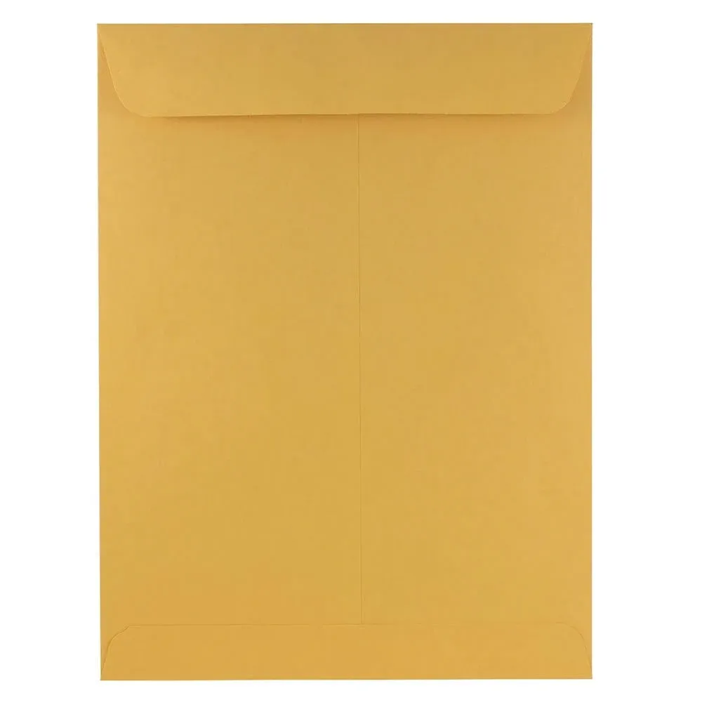 JAM Paper 9&#034; x 12&#034; Open End Catalog Envelopes, Brown Kraft Manila, 50/Pack