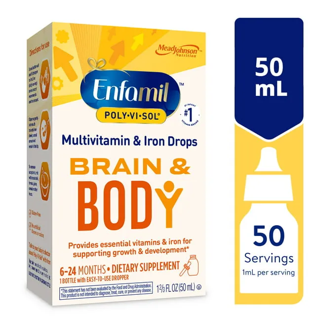 Enfamil Poly-Vi-Sol Multivitamin Supplement Drops with Iron