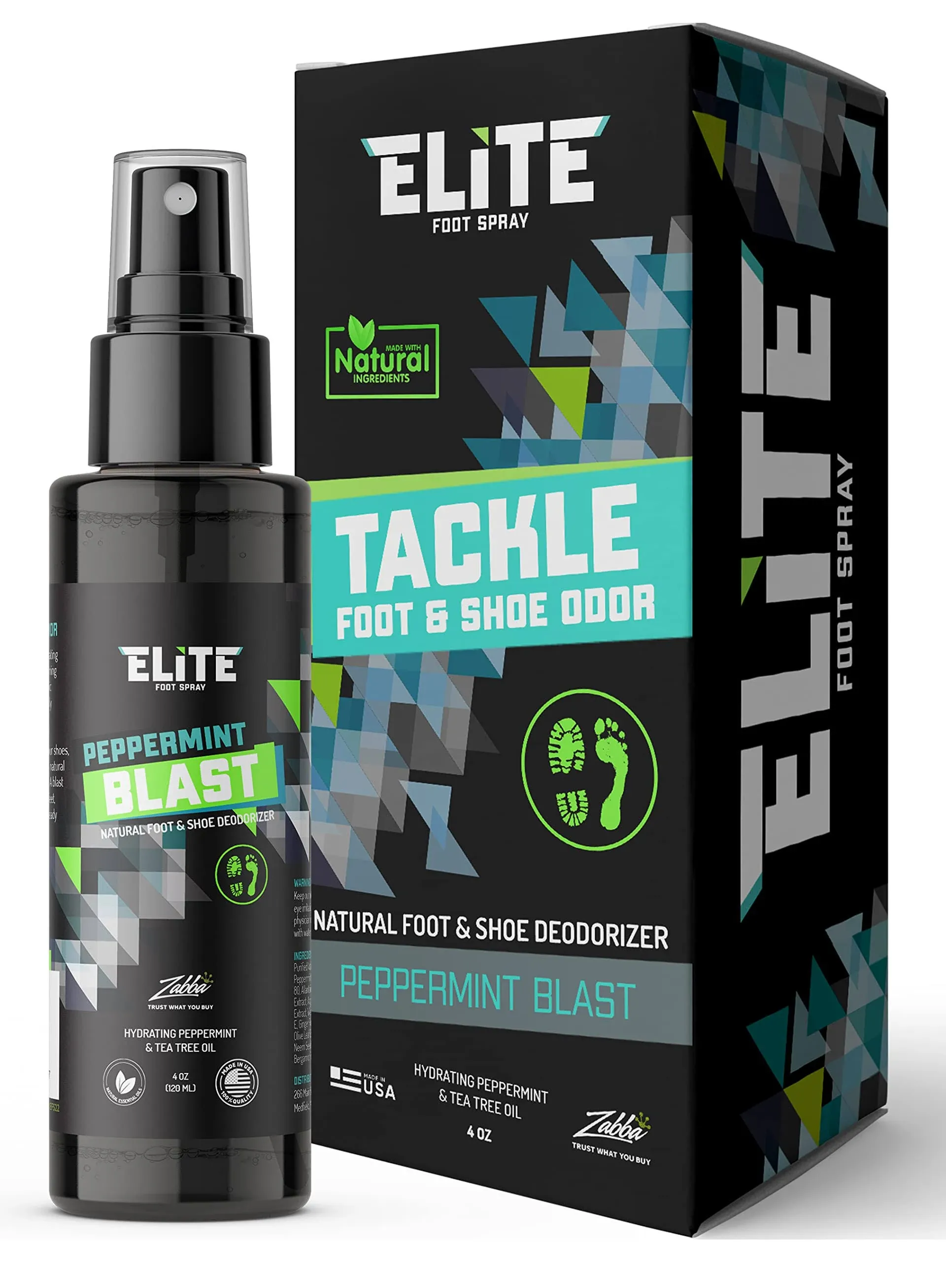 Elite Sportz Shoe Deodorizer and Foot Spray - No More Embarrassing Smelly Shoes