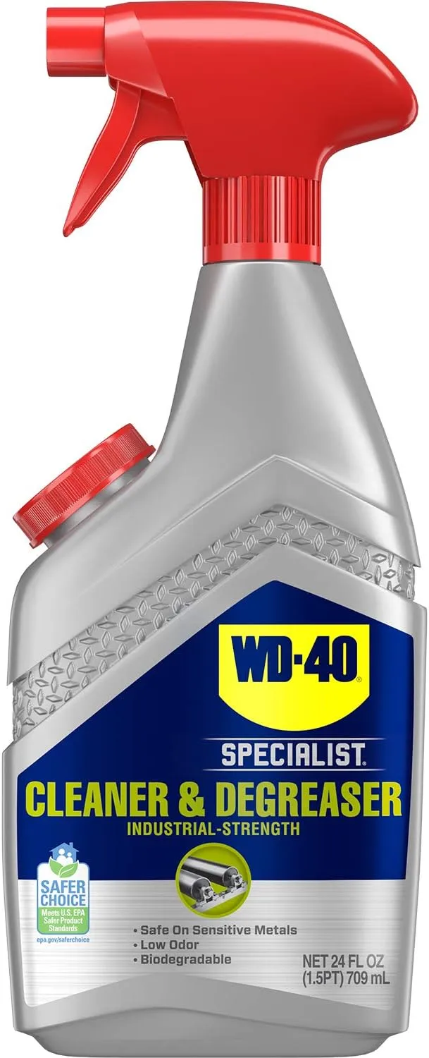 WD-40 Specialist Cleaner & Degreaser, Multi-Surface Cleaning Solution, Great for cleaning grills and grill parts, 32 OZ [Non-Aerosol Trigger]