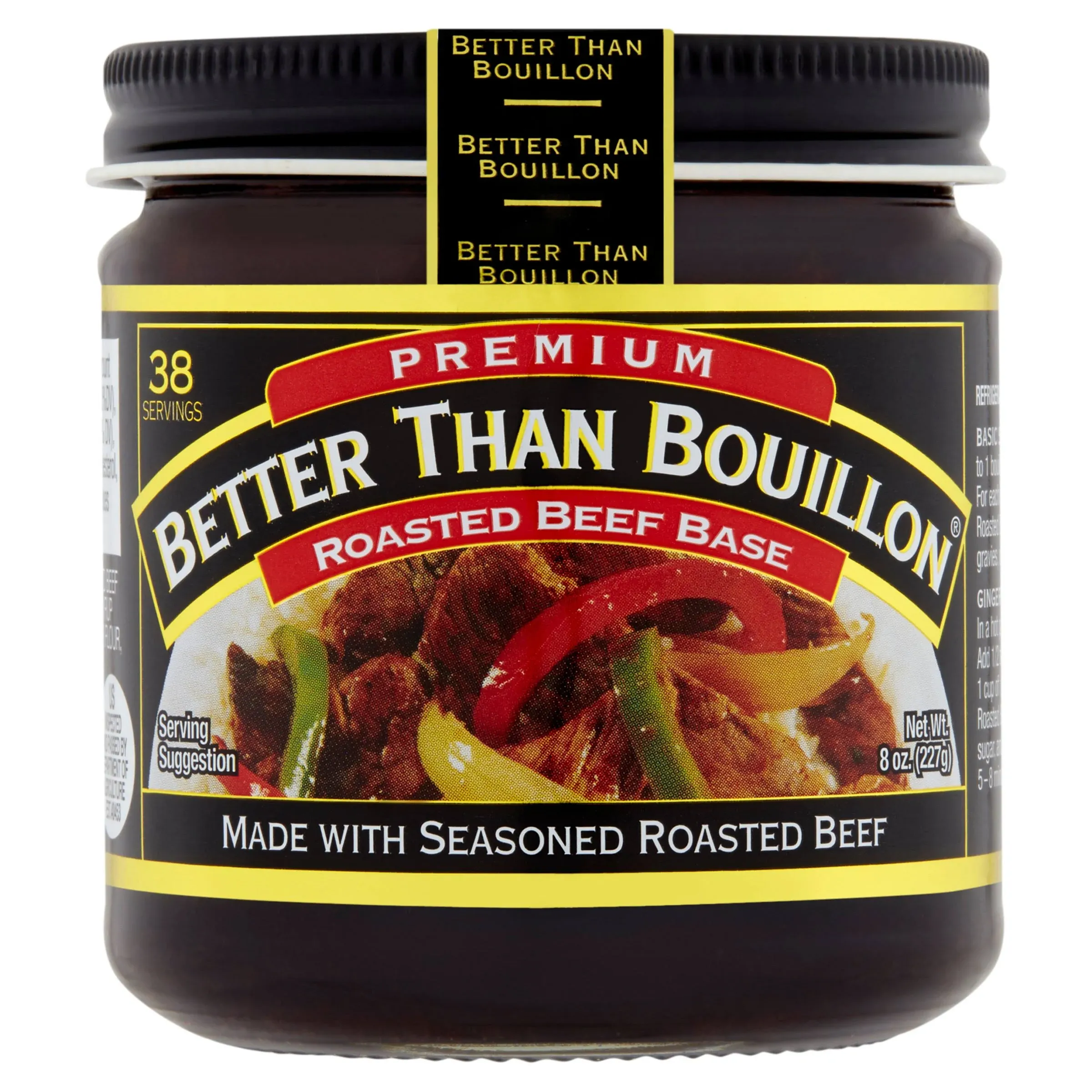 Better than Bouillon Premium Roasted Beef Base & Roasted Chicken Base 8 oz Jars, 2 CT