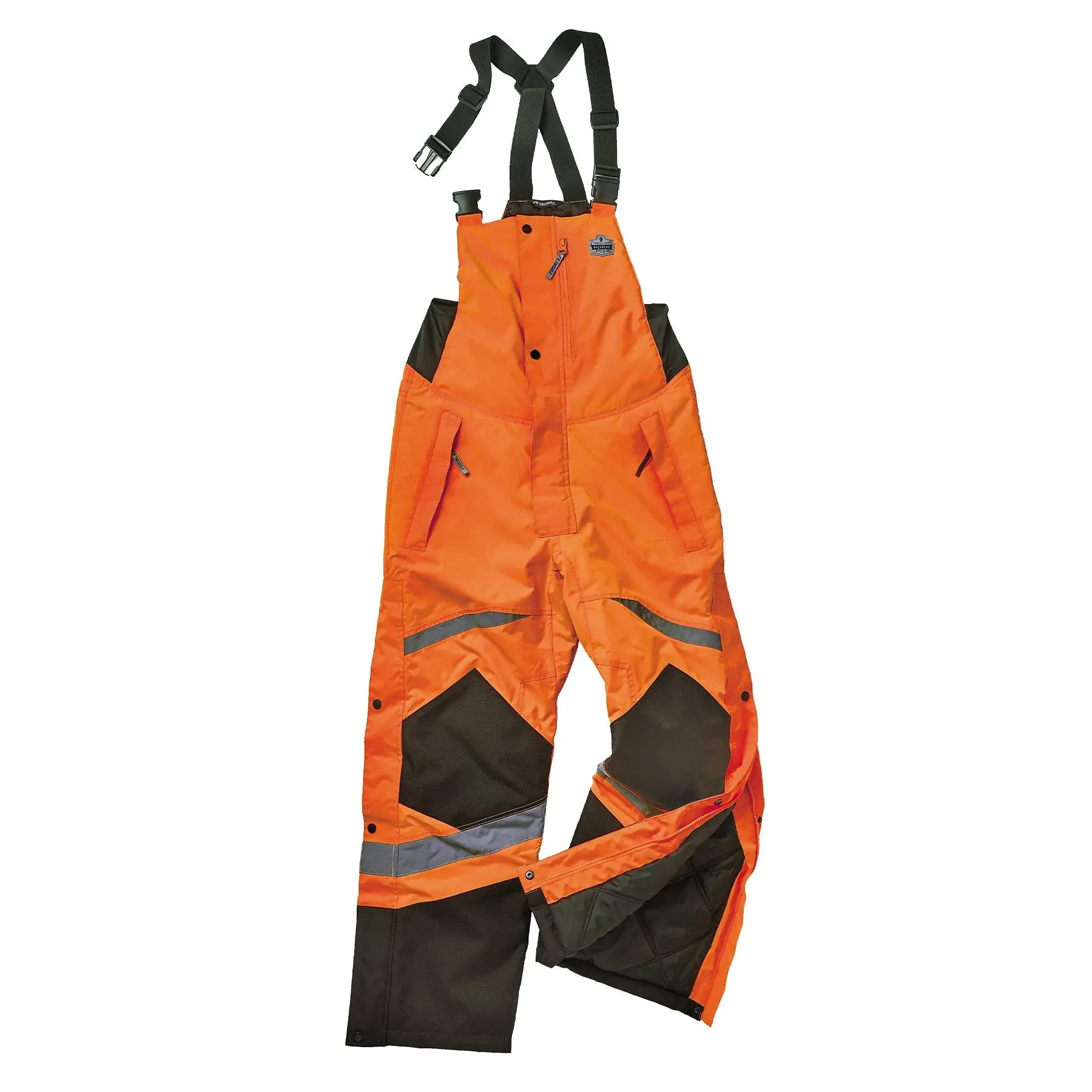 ergodyne GloWear 8928 Orange Medium Class E Hi-Vis Insulated Bibs